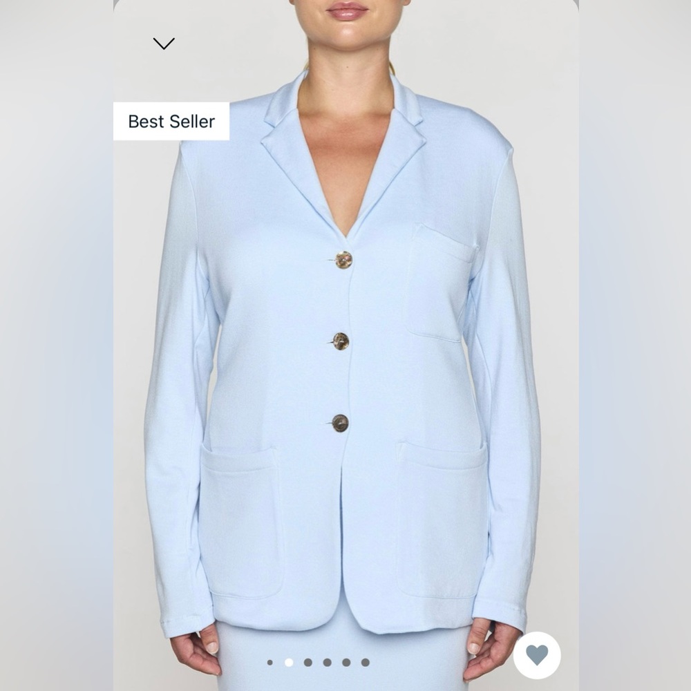 BLEUSALT Big Rock Blazer, Light Blue, Sz Small. NEW